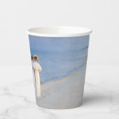 Kroyer - Summer Evening on Skagen Beach Papieren Bekers (Links)