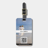 Kroyer - Summer Evening on Skagen Beach - QR-code Bagagelabel (Voorkant verticaal)