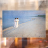 Kroyer - Summer Evening on Skagen Beach Raamsticker (Vel 2)