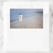 Kroyer - Summer Evening on Skagen Beach Rechthoekige Sticker (Tas)