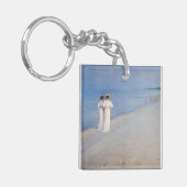Kroyer - Summer Evening on Skagen Beach Sleutelhanger (Voorkant Links)