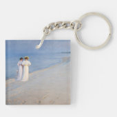 Kroyer - Summer Evening on Skagen Beach Sleutelhanger (Achterkant)