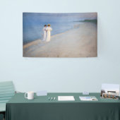 Kroyer - Summer Evening on Skagen Beach Spandoek (Beurs)