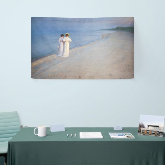 Kroyer - Summer Evening on Skagen Beach Spandoek (Beurs)