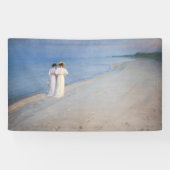 Kroyer - Summer Evening on Skagen Beach Spandoek (Horizontaal)