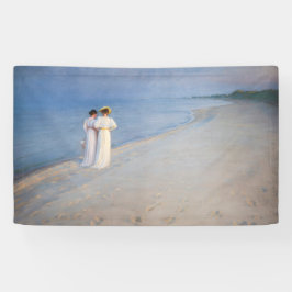 Kroyer - Summer Evening on Skagen Beach Spandoek