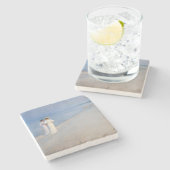 Kroyer - Summer Evening on Skagen Beach Stenen Onderzetter (Zijkant)