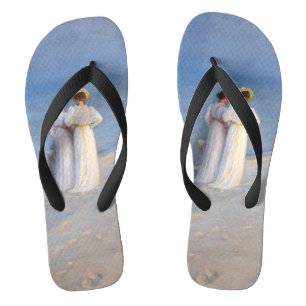Kroyer - Summer Evening on Skagen Beach Teenslippers