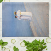 Kroyer - Summer Evening on Skagen Beach Theedoek (Gevouwen)