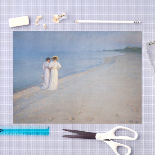 Kroyer - Summer Evening on Skagen Beach Tissuepapier (Craft)