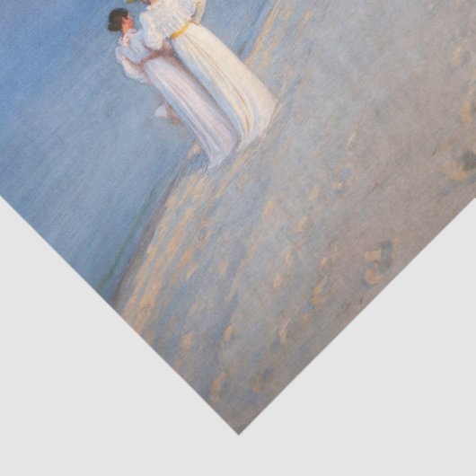 Kroyer - Summer Evening on Skagen Beach Tissuepapier (Detail)