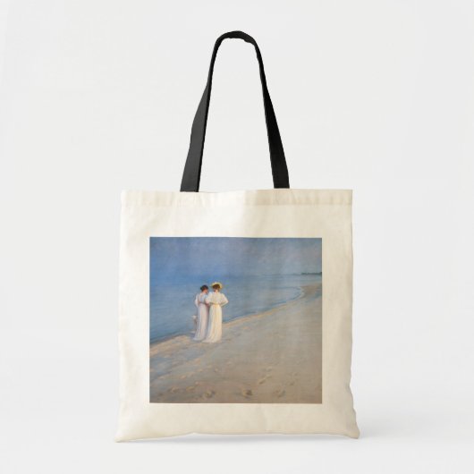 Kroyer - Summer Evening on Skagen Beach Tote Bag (Voorkant)