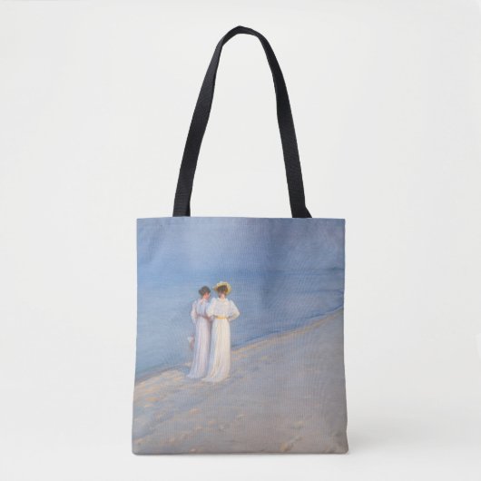 Kroyer - Summer Evening on Skagen Beach Tote Bag (Voorkant)