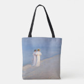 Kroyer - Summer Evening on Skagen Beach Tote Bag (Achterkant)