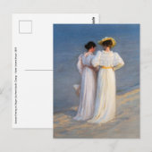 Kroyer - Zomeravond op het strand van Skagen Close Briefkaart (Voorkant / Achterkant)