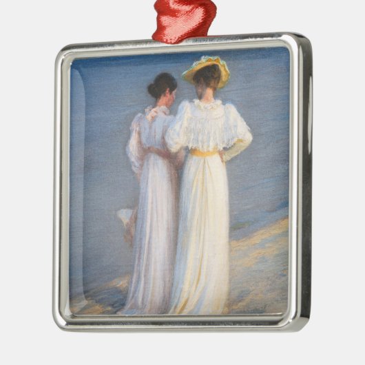 Kroyer - Zomeravond op het strand van Skagen Close Metalen Ornament (Links)