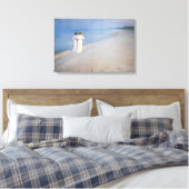 Kroyer - Zomeravond op Skagen Beach Canvas Afdruk (Insitu (Slaapkamer))