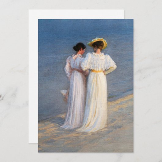 Kroyer - Zomeravond op Skagen Beach Close-up Bedankkaart (Voorkant / Achterkant)