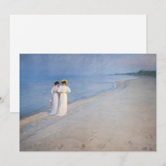 Kroyer - Zomeravond op Skagen Beach Kaart (Voorkant / Achterkant)