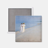 Kroyer - Zomeravond op Skagen Beach Magneet (Voorkant / Achterkant)