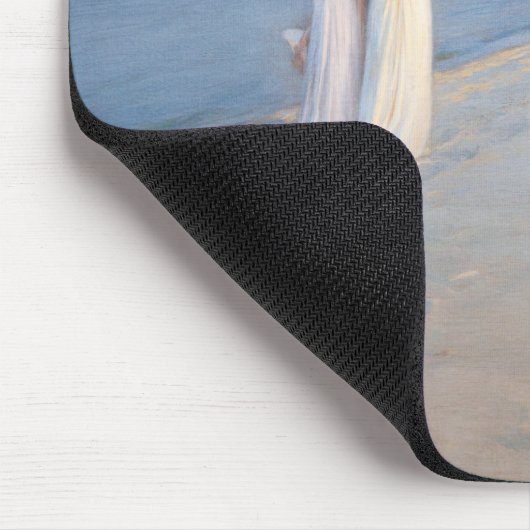 Kroyer - Zomeravond op Skagen Beach Muismat (Hoek)