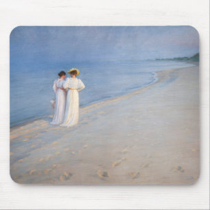 Kroyer - Zomeravond op Skagen Beach Muismat