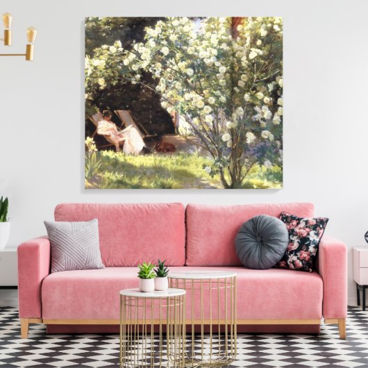 Kroyer's Les Rozen Canvas Afdruk (Insitu (Woonkamer))