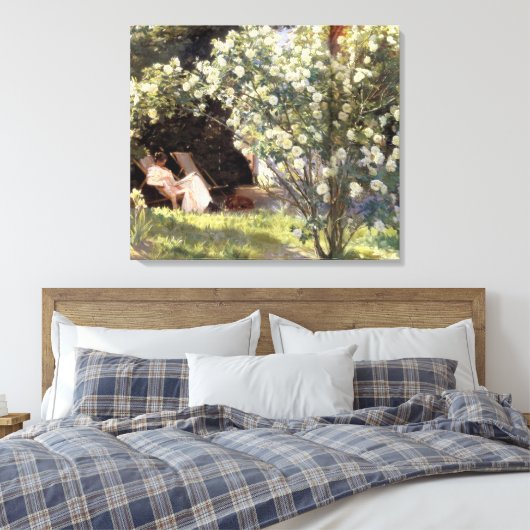 Kroyer's Les Rozen Canvas Afdruk (Insitu (Slaapkamer))