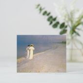 Kroyer's zomermiddags op de strand van Skagen Briefkaart (Staand voorkant)