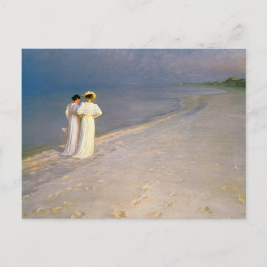 Kroyer's zomermiddags op de strand van Skagen Briefkaart (Voorkant)