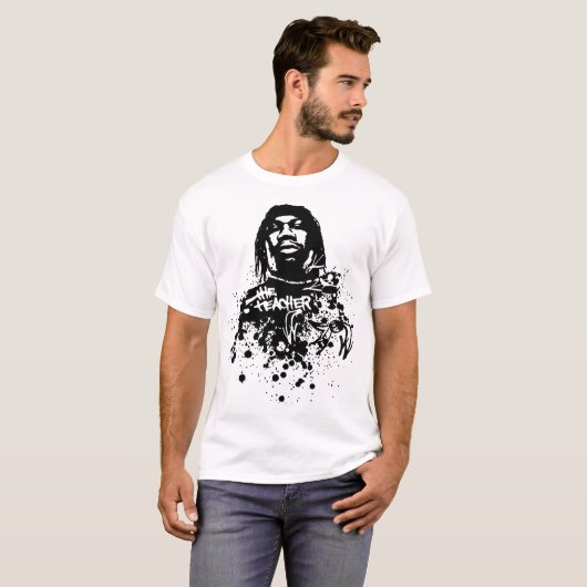 Krs One De leraar Rapper White T-shirt (Voorkant volledig)