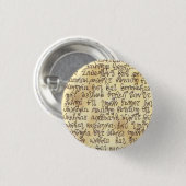 Kruelt Letter Ronde Button 3,2 Cm (Voorkant /achterkant)