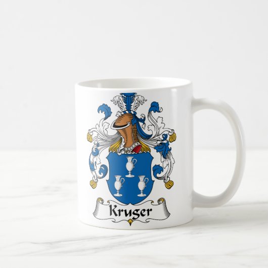 Kruger Family Crest Koffiemok (Rechts)