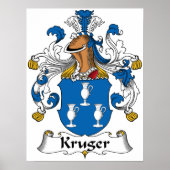 Kruger Family Crest Poster (Voorkant)