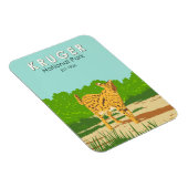 Kruger Nationaal Park Serval Reizen Kunst Vintage Magneet (Rechterzijde)