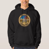 Kruger Nationaal Park Witte neushoorn Reiskunst Hoodie (Voorkant)