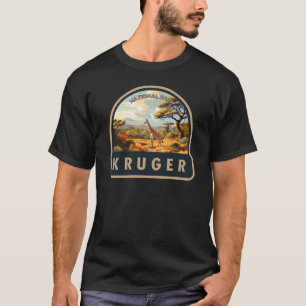 Kruger Nationaal Park Zuid-Afrika Giraffe Vintage T-shirt