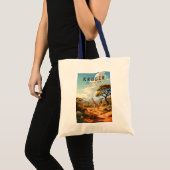 Kruger Nationaal Park Zuid-Afrika Giraffe Vintage Tote Bag (Voorkant (product))