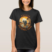 Kruger Nationaal Park Zuid-Afrika Olifant Retro T-shirt (Voorkant)