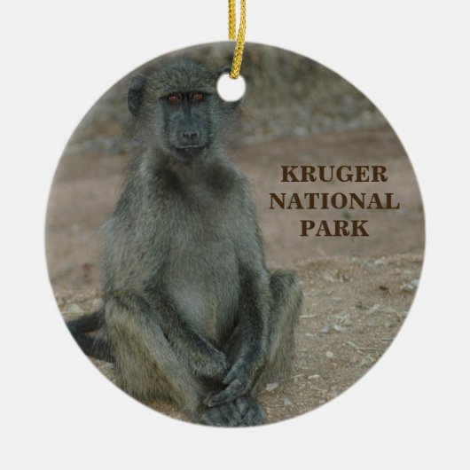 Kruger National Park Kerstsieraad Keramisch Ornament (Voorkant)