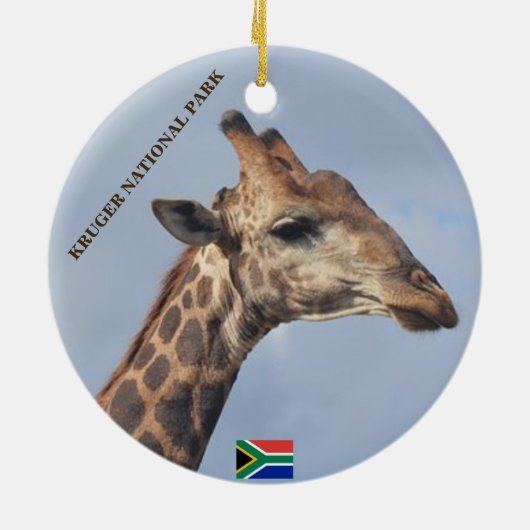 Kruger National Park Kerstsieraad Keramisch Ornament (Achterkant)