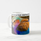 Kruger National Park Lila Breasted Roller Koffiemok (Voorkant links)