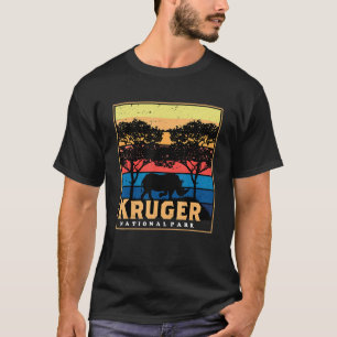 Kruger National Park Safari Rhino Africa Big Vijf T-shirt