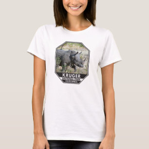 Kruger National Park South Africa Rhino Waterverf T-shirt