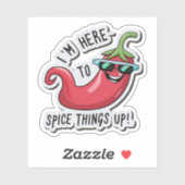 KRUID DINGEN OP CHILI PEPER VEGGIE STICKER (Vel)