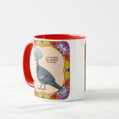 Kruid-duif Floral Mok (Voorkant links)