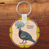 Kruid-duif Floral Sleutelhanger (Voorkant)