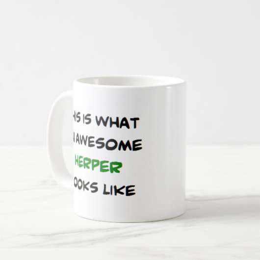 kruid, geweldige koffiemok (Voorkant links)