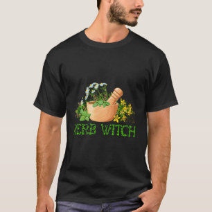 Kruid Heks Wilde Bloemen Geneeskunde Botanische Pl T-shirt