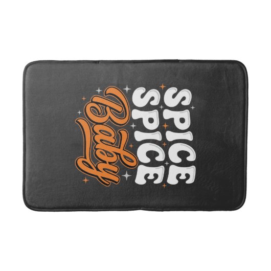 Kruid Kruid Baby Halloween Retro Typografie Ontwer Badmat (Voorkant)
